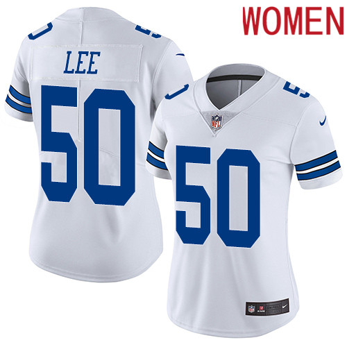 2019 Women Dallas Cowboys #50 white Nike Vapor Untouchable Limited NFL Jersey->dallas cowboys->NFL Jersey